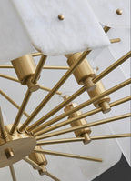 Zoe Lampadario di Alabastro di Lusso a Livelli
