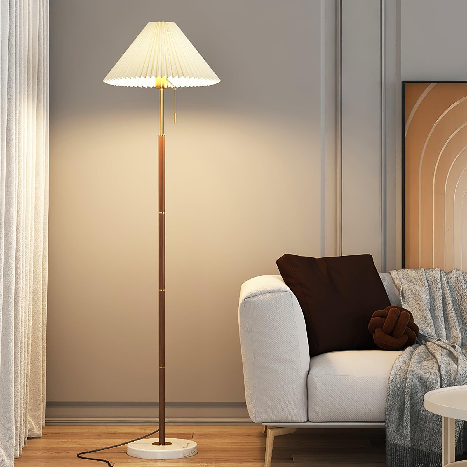 Zomira Lampada da Terra – Acciaio – Bianco – 160 cm – Design Retro per Soggiorno ed Eleganti Accenti