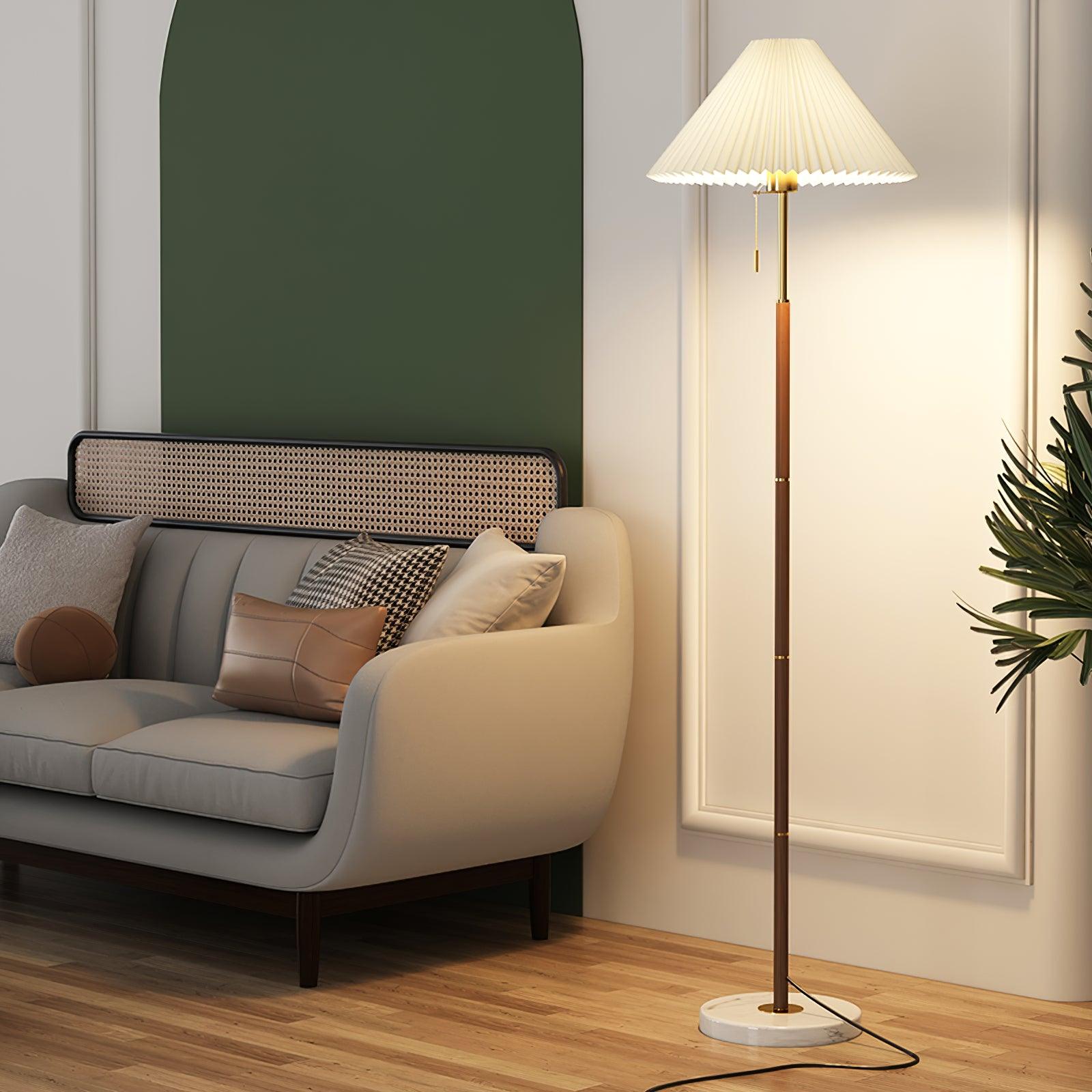 Zomira Lampada da Terra – Acciaio – Bianco – 160 cm – Design Retro per Soggiorno ed Eleganti Accenti