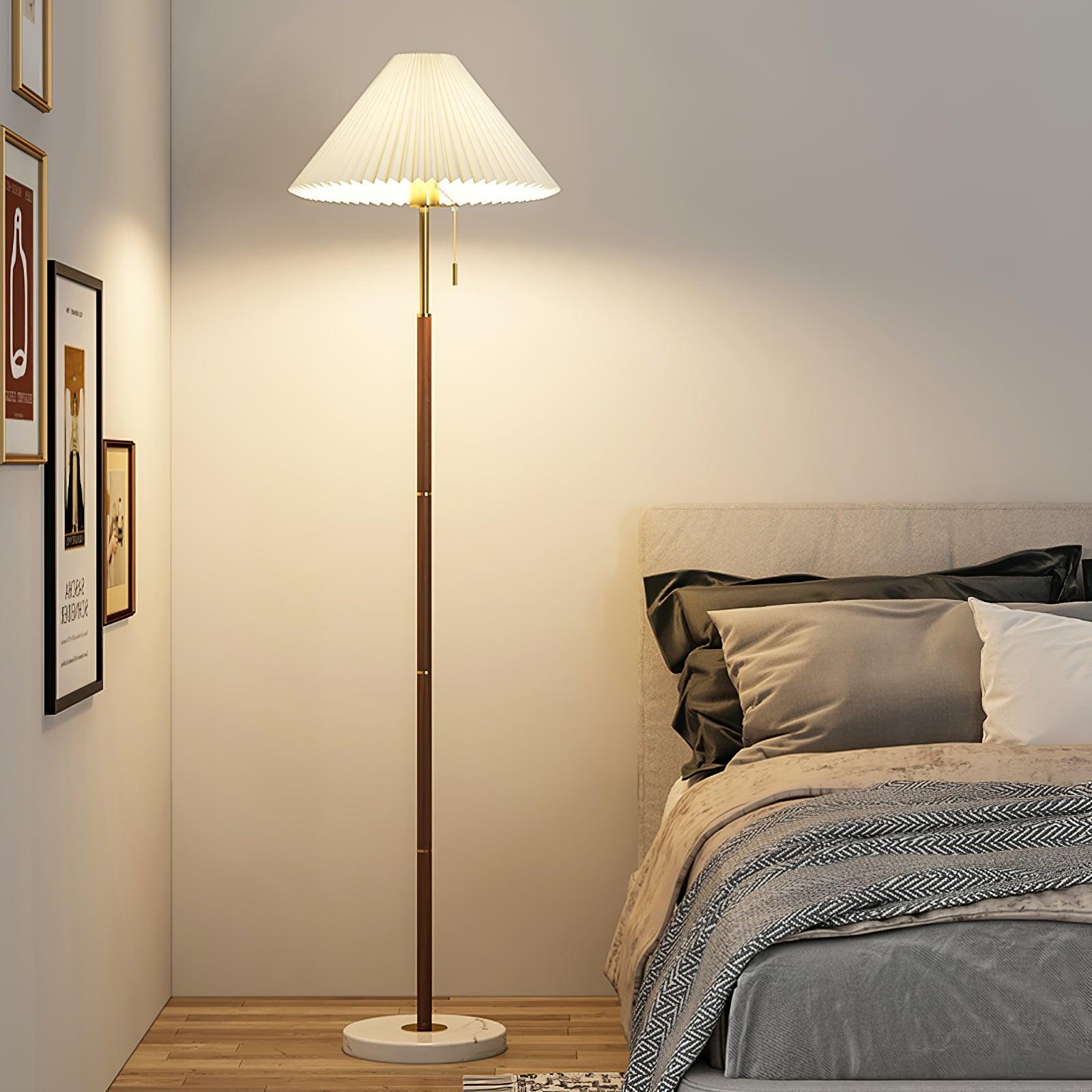 Zomira Lampada da Terra – Acciaio – Bianco – 160 cm – Design Retro per Soggiorno ed Eleganti Accenti