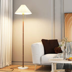 Zomira Lampada da Terra – Acciaio – Bianco – 160 cm – Design Retro per Soggiorno ed Eleganti Accenti