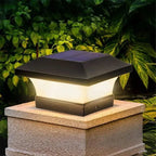Lampada da Parete Solare da Esterno con Involucro Quadrato Nero