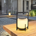 Lanterna da Giardino Solare Bianca Design Cilindrico
