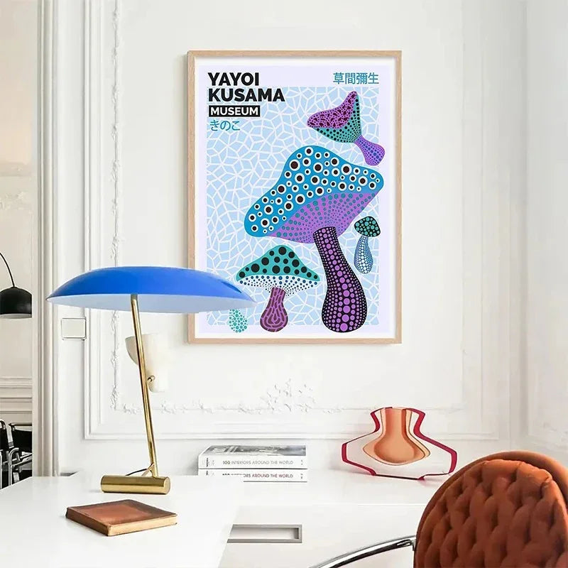 Arte da Parete in Tela Moderna di Yayoi Kusama