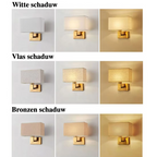 Lampada da Parete Moderna con Paralume in Tessuto
