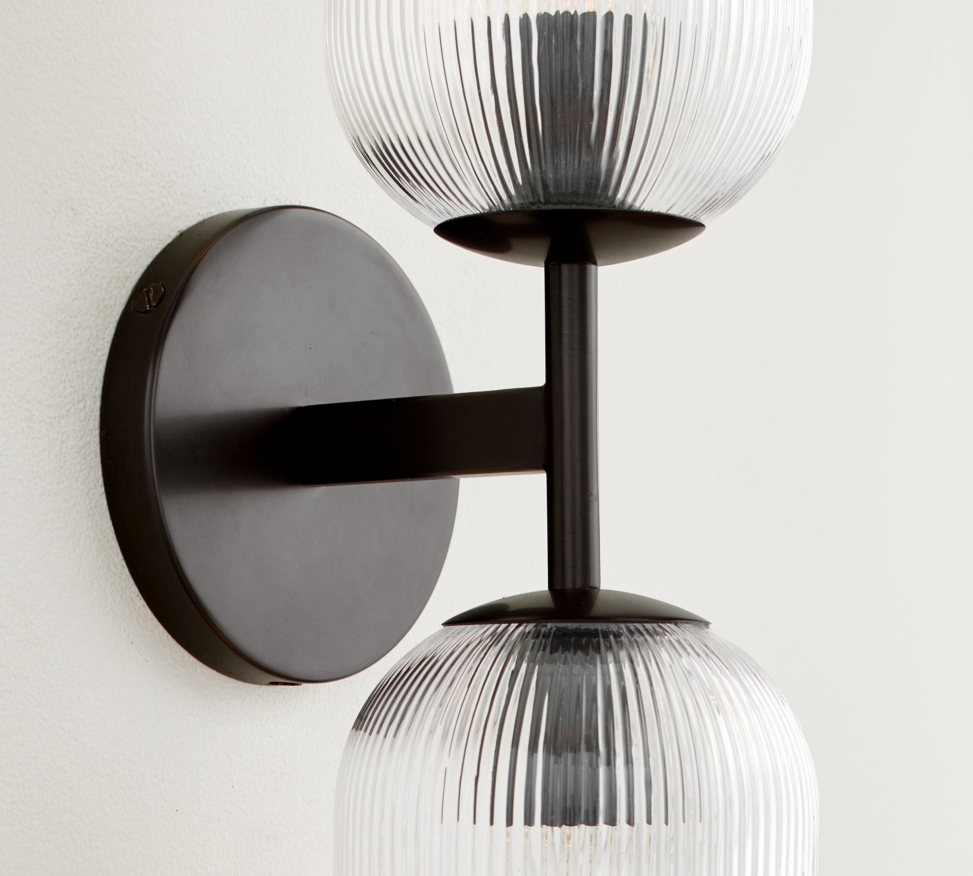 Luce da Parete in Vetro e Metallo Haze