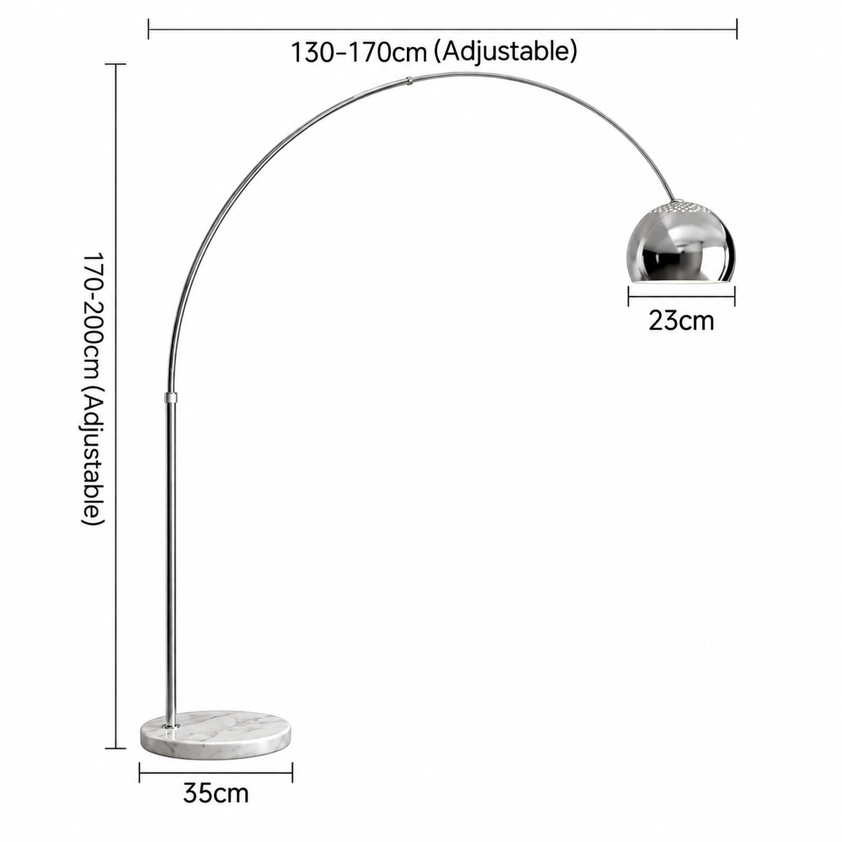 Lampada da Terra Arco Italiana – Design Moderno per il Soggiorno