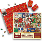 PuzzleJoy Calendario dell'Avvento Puzzle | Unico puzzle da 1000 pezzi per divertimento quotidiano!