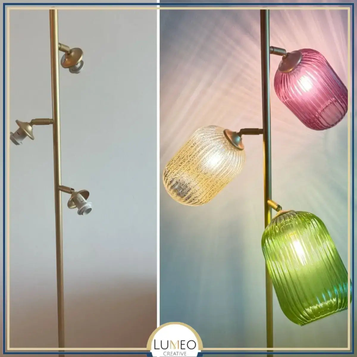 Abat-jour in vetro stile Vintage | CRISTALI