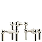 Portacandele astratto in design molecolare – Decorazione moderna in metallo per spazi abitativi eleganti
