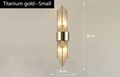 AuriLux Nordic Lampada da Parete in Cristallo