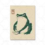Poster in Tela con Ranocchio Matsumoto Hoji - Set di 3