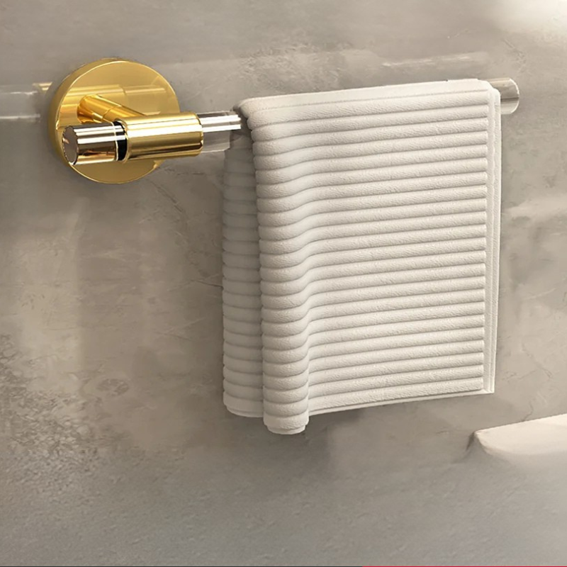 Barra per Asciugamani da Parete in Acrilico, Porta Asciugamani da Bagno, Appendiabiti per Ciabatte