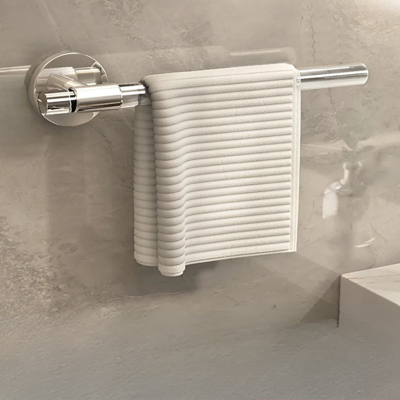 Barra per Asciugamani da Parete in Acrilico, Porta Asciugamani da Bagno, Appendiabiti per Ciabatte