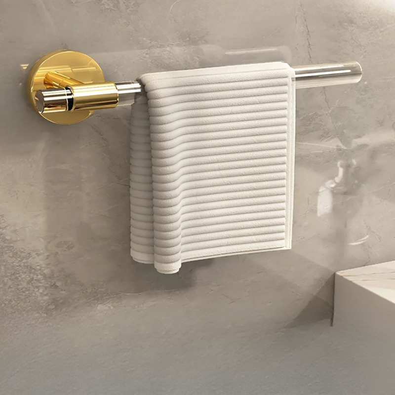 Barra per Asciugamani da Parete in Acrilico, Porta Asciugamani da Bagno, Appendiabiti per Ciabatte
