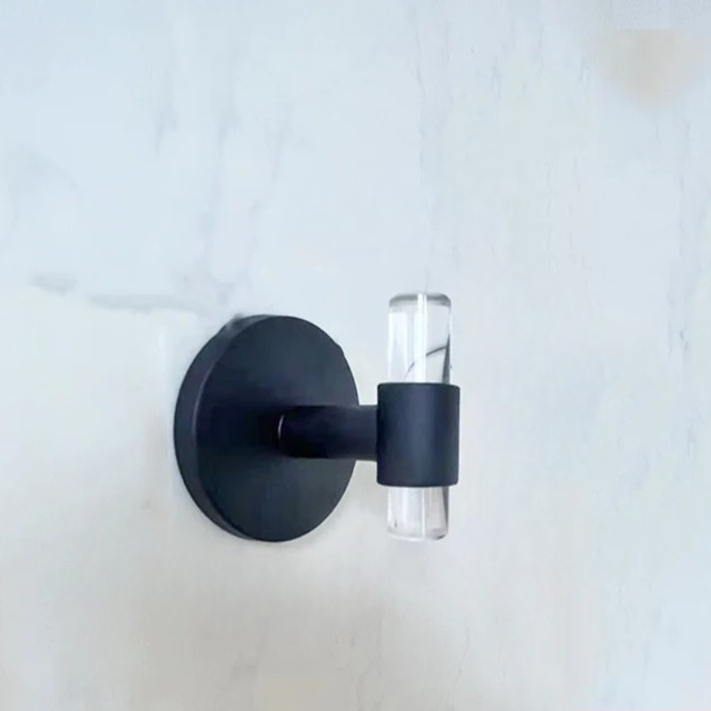 Barra per Asciugamani da Parete in Acrilico, Porta Asciugamani da Bagno, Appendiabiti per Ciabatte