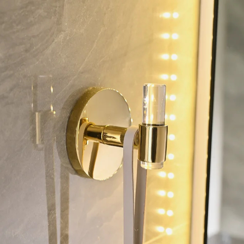 Barra per Asciugamani da Parete in Acrilico, Porta Asciugamani da Bagno, Appendiabiti per Ciabatte