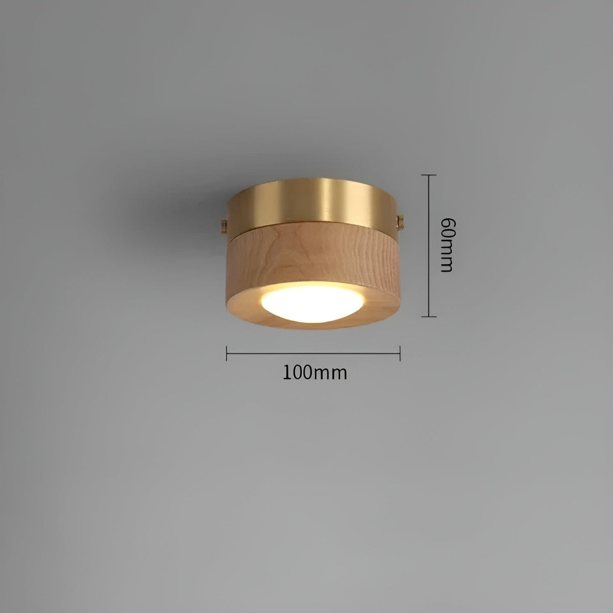 WoodCharm Light - Lampada da soffitto moderna per corridoio