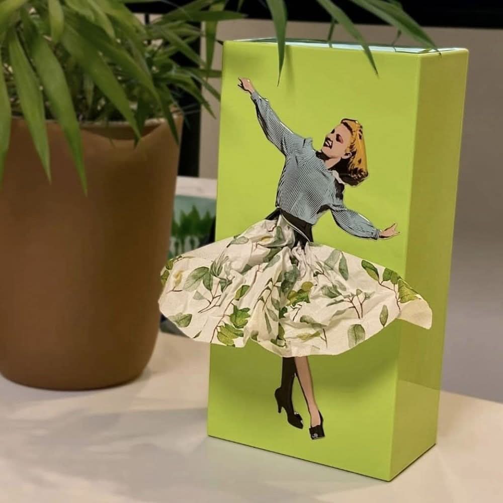 AEROBOX – Scatola di Fazzoletti Volante per un Decorazione Giocosa della Casa