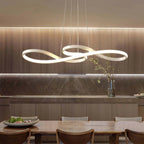 Lampada a sospensione LED con design di note musicali moderne
