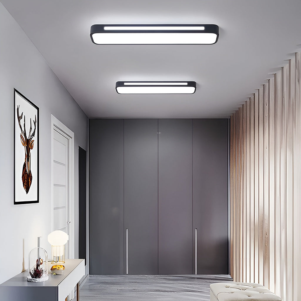 Lampada da soffitto rettangolare – Linee chiare e design moderno | Perfetta per soggiorno e zona pranzo