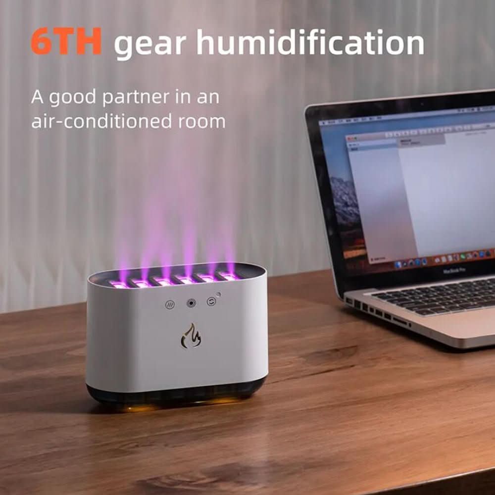 Airmist Pro – Umidificatore Ultrasuoni con Luce LED e 6 Ugelli
