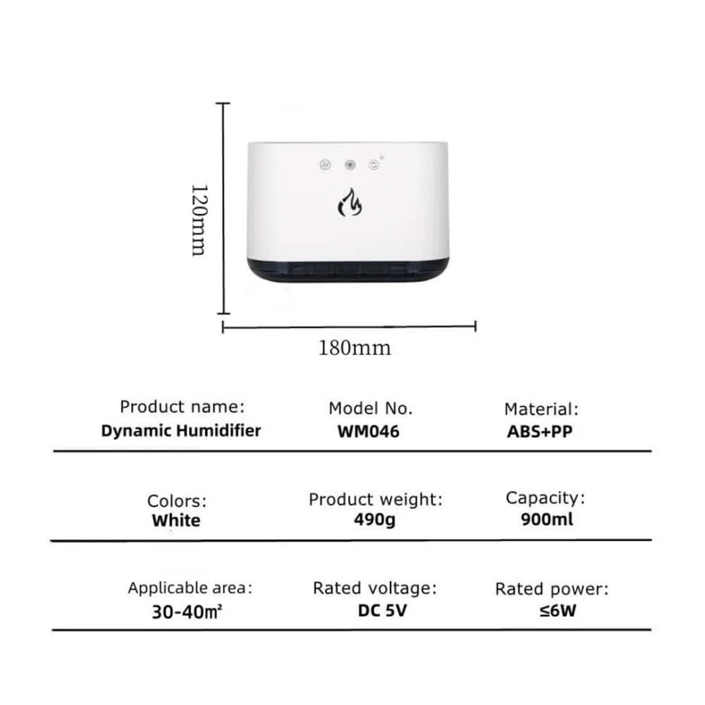 Airmist Pro – Umidificatore Ultrasuoni con Luce LED e 6 Ugelli