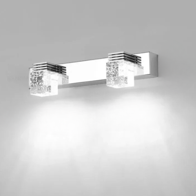 Applique in Cristallo di Alluminio Lampada da Parete LED Moderna Specchio Decorazione per la Casa