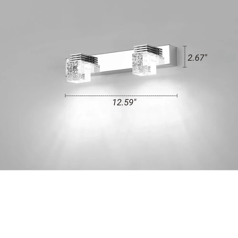 Applique in Cristallo di Alluminio Lampada da Parete LED Moderna Specchio Decorazione per la Casa