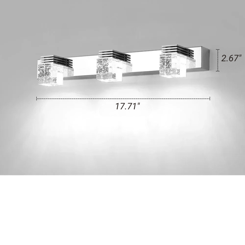 Applique in Cristallo di Alluminio Lampada da Parete LED Moderna Specchio Decorazione per la Casa