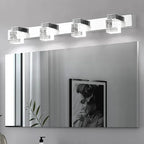 Applique in Cristallo di Alluminio Lampada da Parete LED Moderna Specchio Decorazione per la Casa