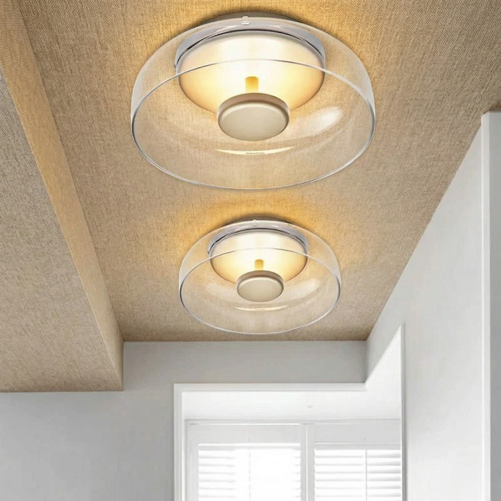 Lampada da Soffitto LED in Vetro Moderno Design Elegante