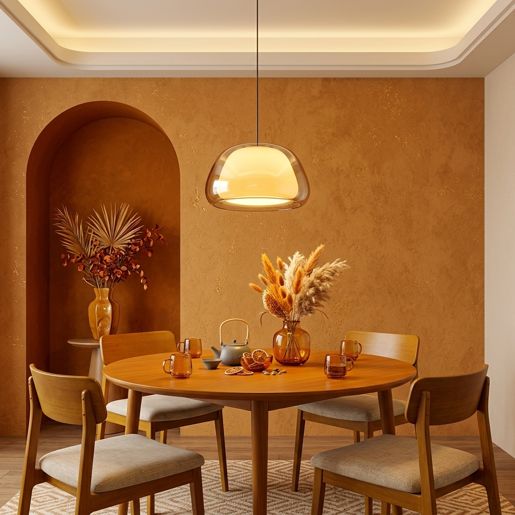 Lampada a Sospensione Design Cupola Moderna per Interni