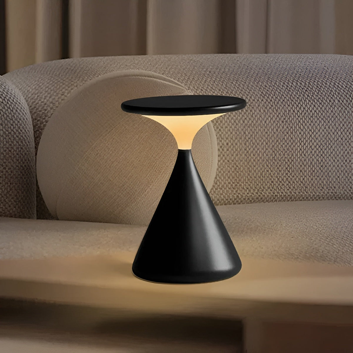 Lampada da tavolo LED senza fili – Dimmerabile e ricaricabile con design a clessidra
