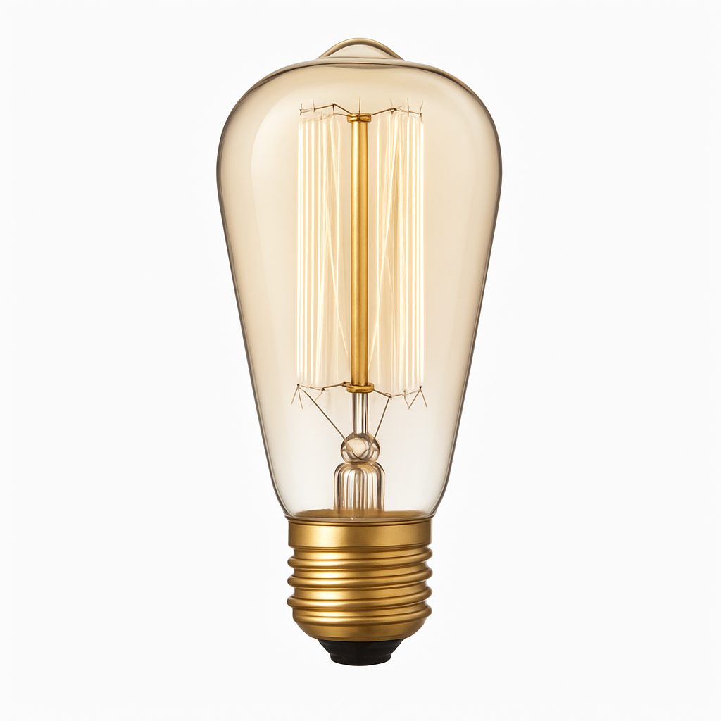 Lampadina a filamento vintage conica 40W Edison