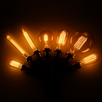 Lampadina a filamento vintage conica 40W Edison