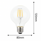 Lampadina E27 LED globolare filamentosa a incandescenza Edison