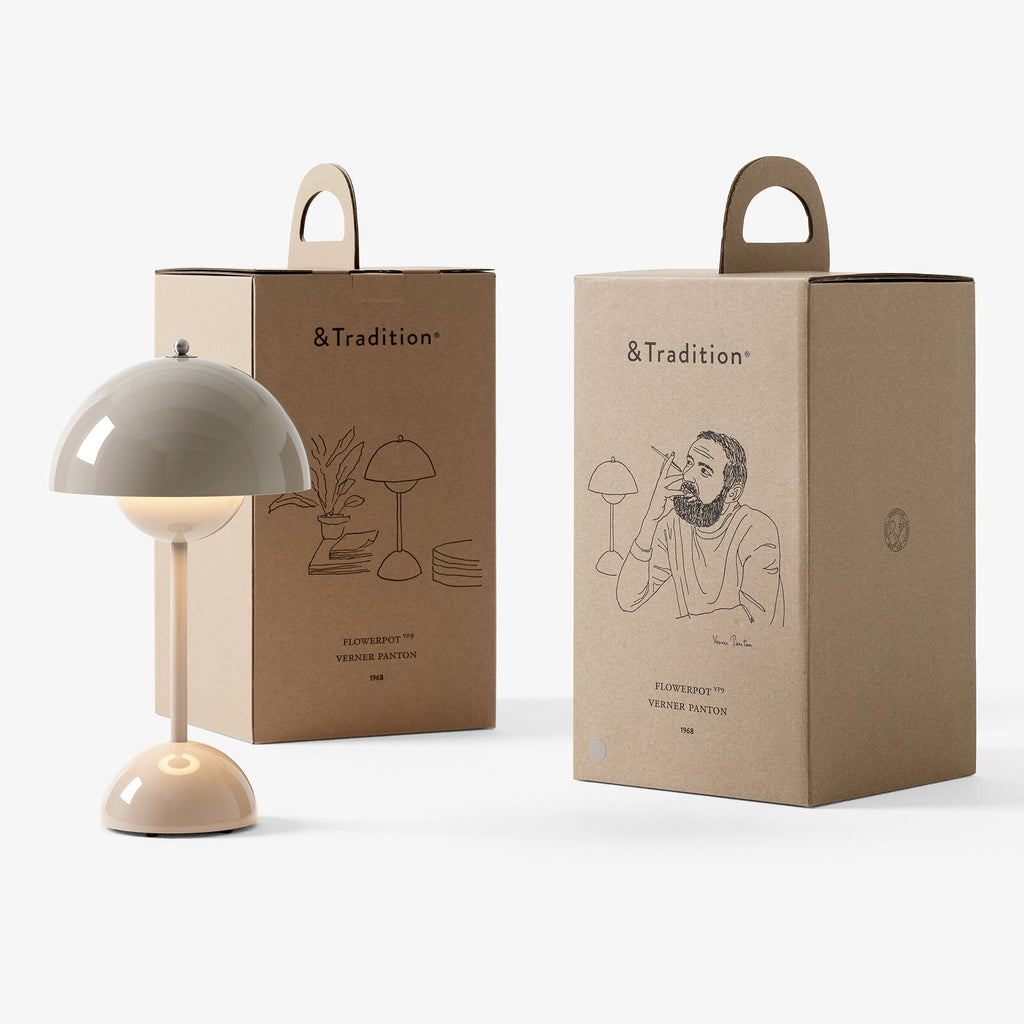 &Tradition - FlowerPot VP9 lampada da tavolo portatile LED