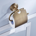 Portarotolo in Ottone Antico Finitura in Ottone Massiccio Accessorio per Bagno