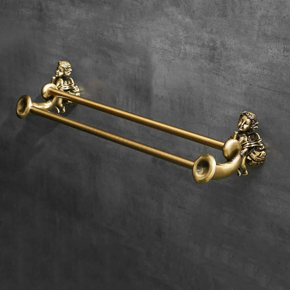 Set di Accessori per Bagno in Bronzo Antico - Accessori per Asciugamani
