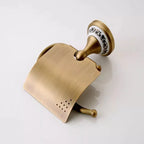 Porta Carta Igienica in Ottone Bronzo Antico per Bagno Accessori per Doccia