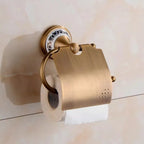 Porta Carta Igienica in Ottone Bronzo Antico per Bagno Accessori per Doccia