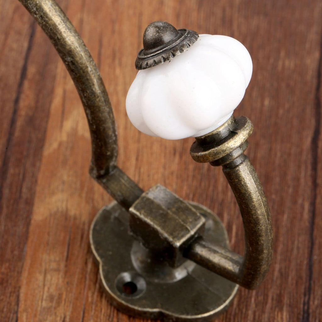 Ganci per Appendere Porta in Bronzo Antico Appendino da Bagno per Cappelli in Lega