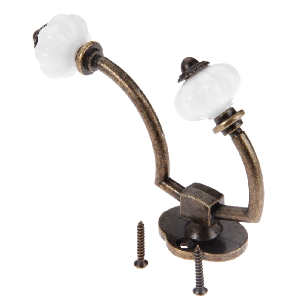 Ganci per Appendere Porta in Bronzo Antico Appendino da Bagno per Cappelli in Lega