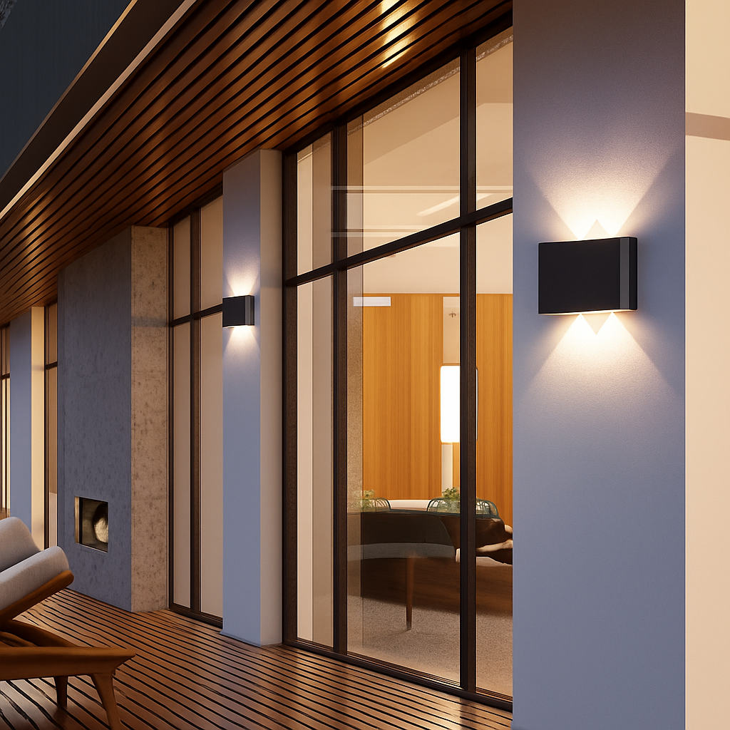 Applique esterna LED Porch (nero o bianco)