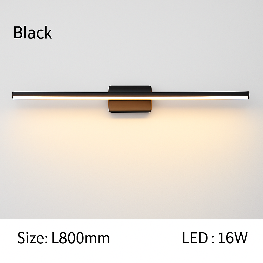 Applique specchio da bagno a LED rettangolare