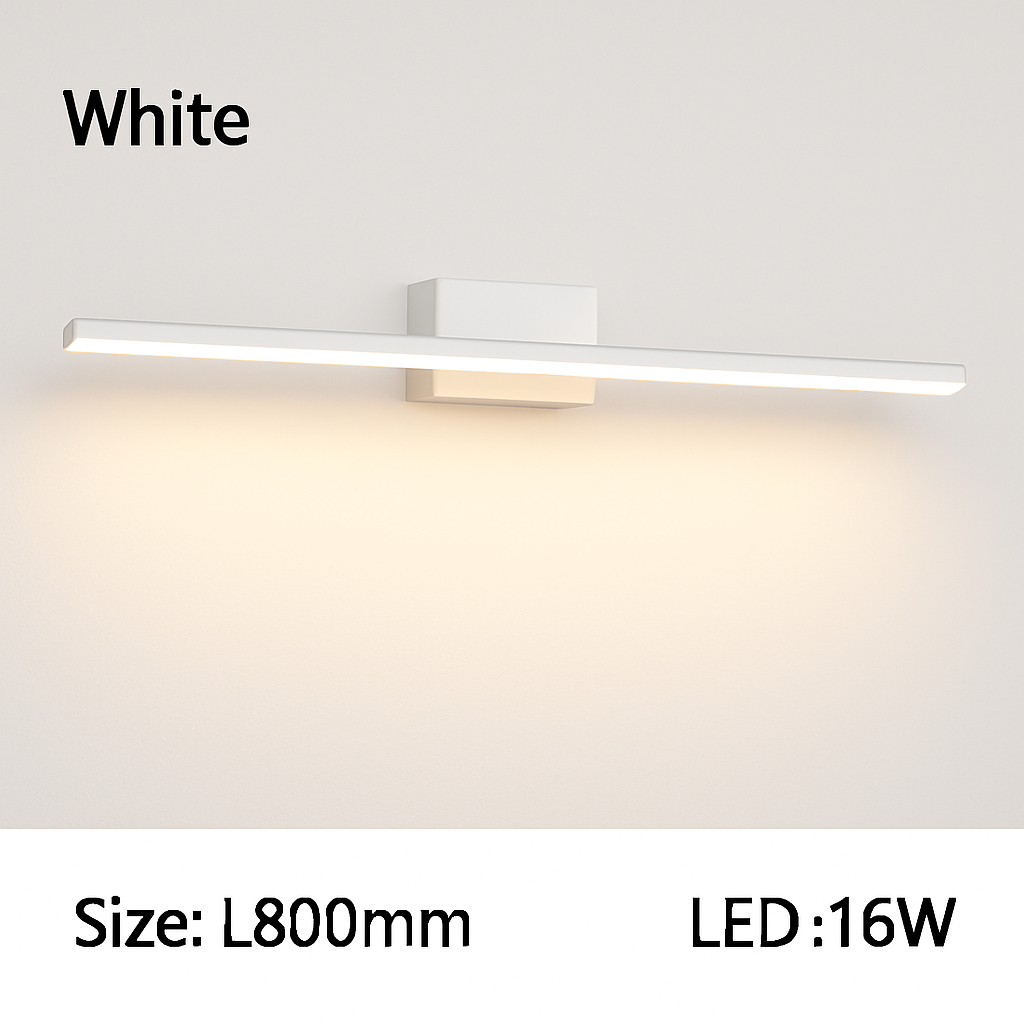 Applique specchio da bagno a LED rettangolare