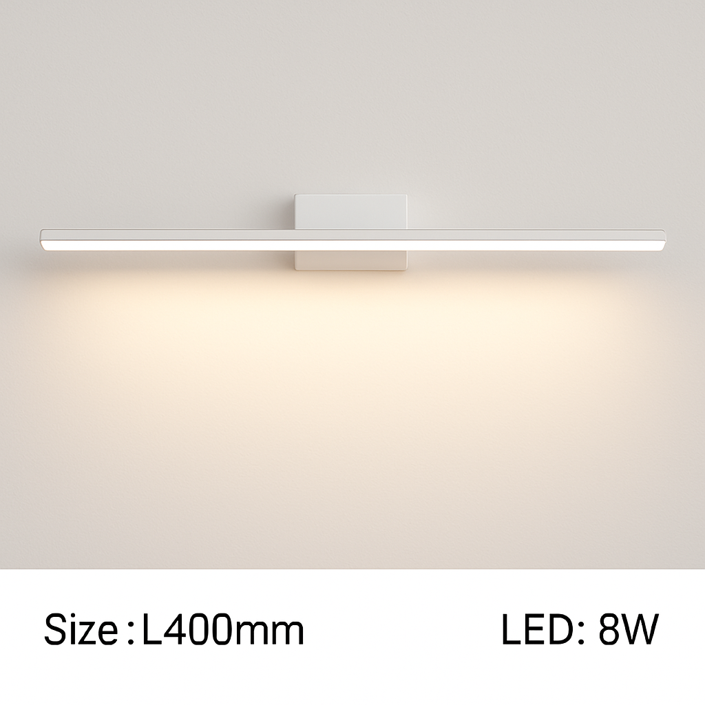 Applique specchio da bagno a LED rettangolare