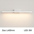 Applique specchio da bagno a LED rettangolare