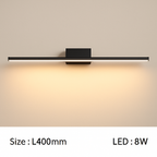 Applique specchio da bagno a LED rettangolare